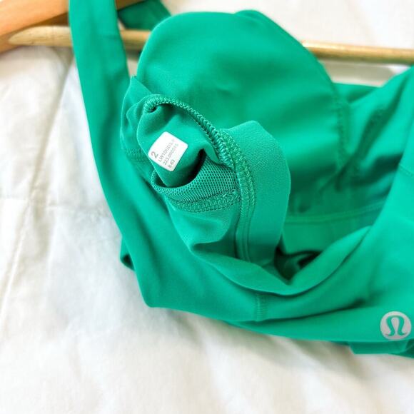Lululemon Align Tank Top Kelly Green Padded Athletic Workout Top Size 2 - Picture 5 of 5